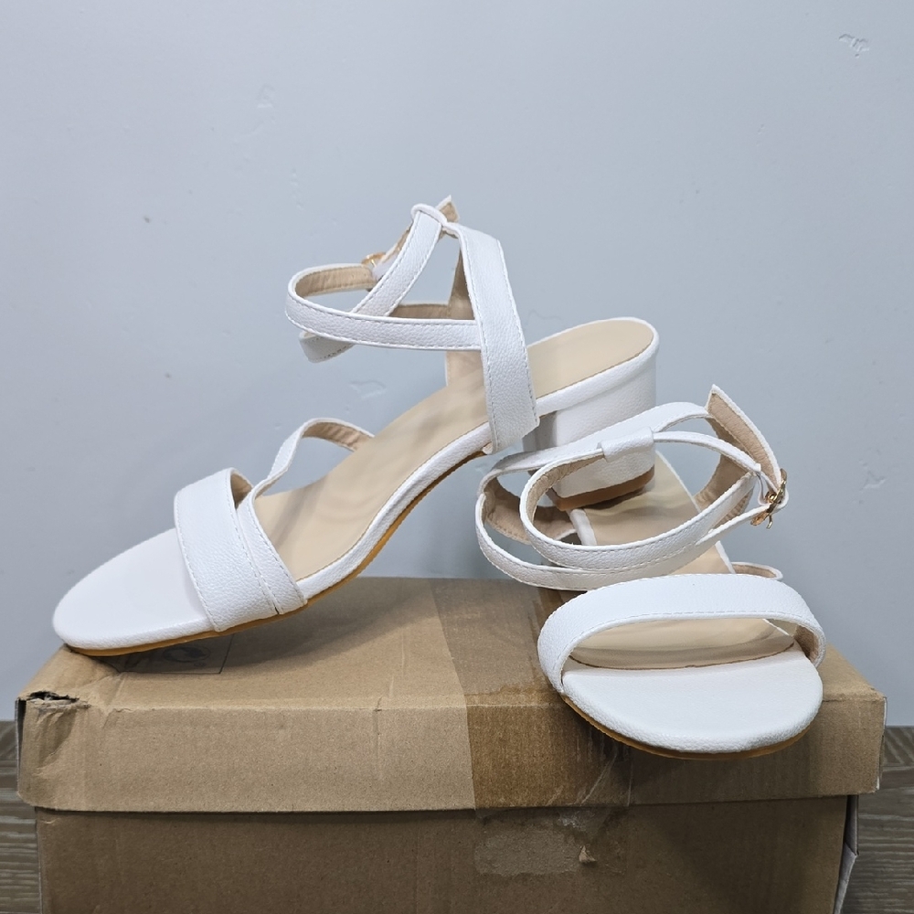 Elegant White Women's Sandals